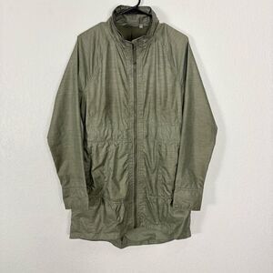 Athleta Green City Chic Water Resistant Long Jacket